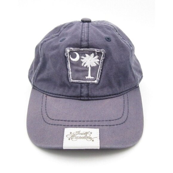Men's South Carolina Palmetto Tree  Crescent Moon Embroidered, Adjustable Hat - Picture 1 of 7